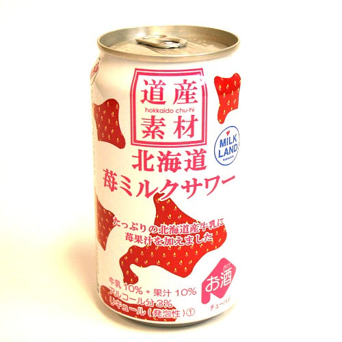 道産素材　苺ミルクサワー リキュール缶 350ml×24本 1ケース